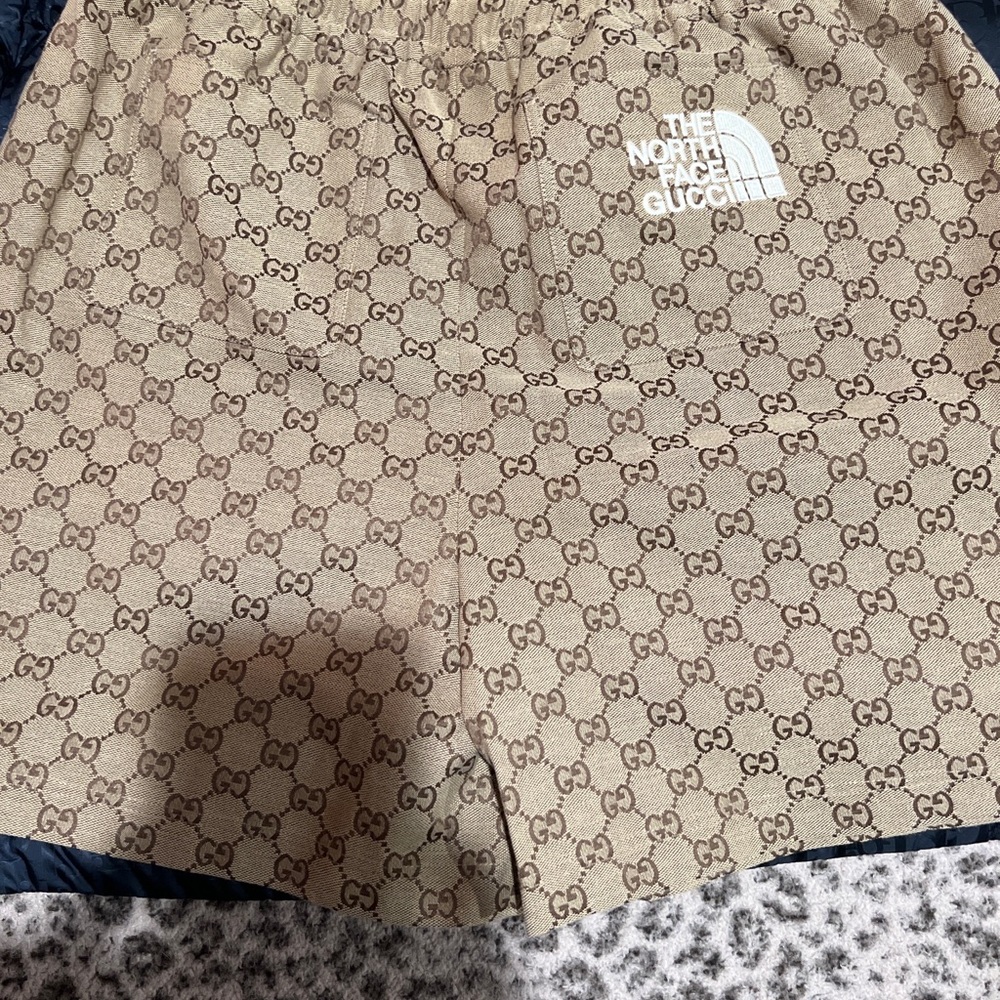 Gucci north face collab shorts